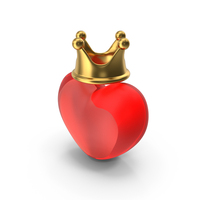 Heart With Crown Icon PNG & PSD Images