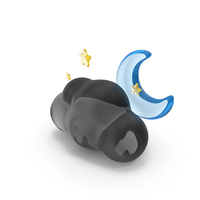 Moonlit Clouds Weather Icon PNG & PSD Images