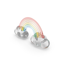 Rainbow with Clouds Weather Icon PNG & PSD Images