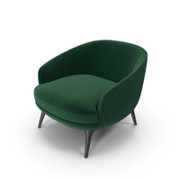 Green Modern Round Armchair PNG & PSD Images