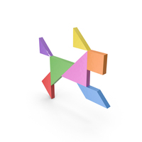 Tangram Rabbit PNG & PSD Images