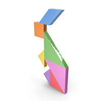 Tangram Rabbit PNG & PSD Images