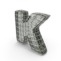Glass Wire Letter K PNG & PSD Images