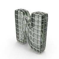 Glass Wire Letter N PNG & PSD Images