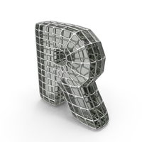 Glass Wire Letter R PNG & PSD Images