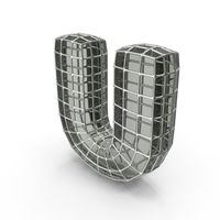 Glass Wire Letter U PNG & PSD Images