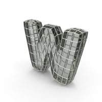 Glass Wire Letter W PNG & PSD Images