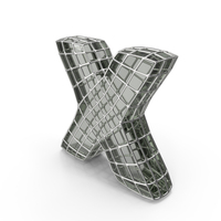 Glass Wire Letter X PNG & PSD Images