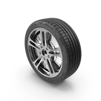 Complete In-Wheel Drive Unit With Alloy Rim PNG & PSD Images