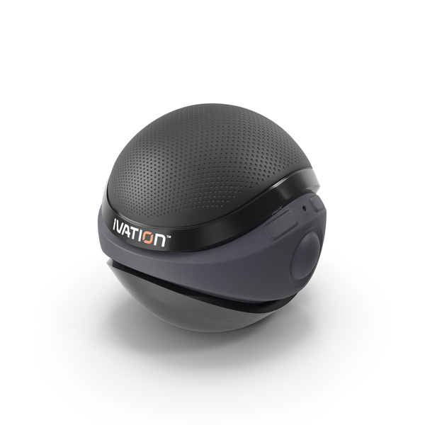 Spherical Waterproof Bluetooth Speaker Black PNG & PSD Images