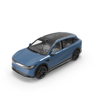 Zeekr 7X Performance Ocean Blue SUV PNG & PSD Images
