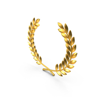 Laurel Wreath Gold PNG & PSD Images