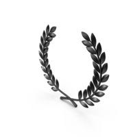 Laurel Wreath Black PNG & PSD Images