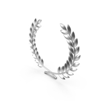 Laurel Wreath Silver PNG & PSD Images