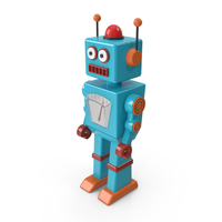 Retro Toy Robot PNG & PSD Images