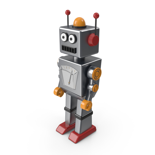 Retro Toy Robot PNG & PSD Images