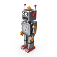 Retro Toy Robot PNG & PSD Images