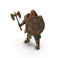 Fantasy Dwarf Character Standing PNG & PSD Images