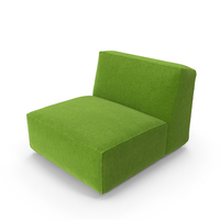 Modular Green Armless Lounge Chair PNG & PSD Images