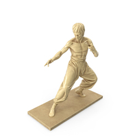 Miniature Bone Figure Of Bruce Lee PNG & PSD Images