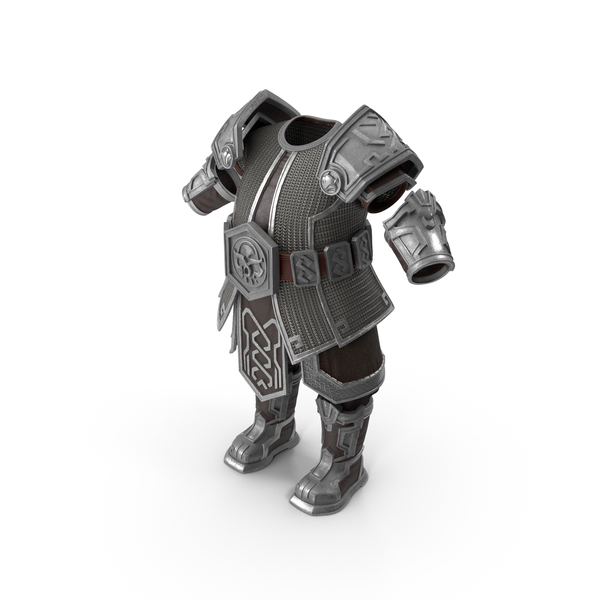 Steel Dwarven Armor With Chainmail PNG & PSD Images
