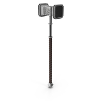 Steel Two Handed Battle Hammer PNG & PSD Images