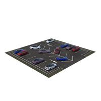 Street Level Parking With Vehicles With Car PNG & PSD Images