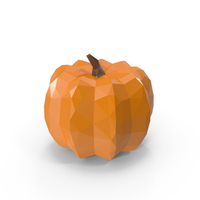 Low Poly Pumpkin PNG & PSD Images