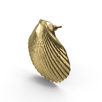 Gold Shell Earring PNG & PSD Images