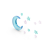 Moon and Stars PNG & PSD Images