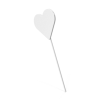 White Heart Topper PNG & PSD Images