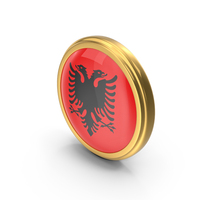 Round Flag Of Albania PNG & PSD Images