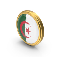 Round Flag of Algeria PNG & PSD Images