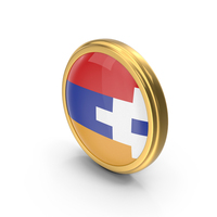 Round Flag of Artsakh PNG & PSD Images