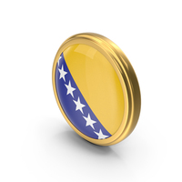 Round Flag of Bosnia and Herzegovina PNG & PSD Images