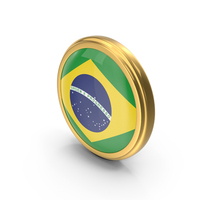 Round Flag of Brazil PNG & PSD Images