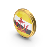 Round Flag Of Brunei PNG & PSD Images