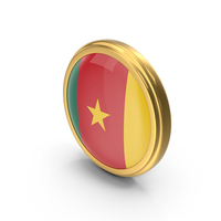 Round Flag of Cameroon PNG & PSD Images