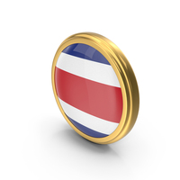 Round Flag of Costa Rica PNG & PSD Images