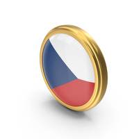 Round Flag of Czech Republic PNG & PSD Images