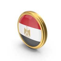 Round Flag of Egypt PNG & PSD Images