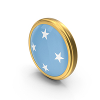 Round Flag of Federated States of Micronesia PNG & PSD Images