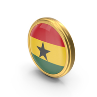 Round Flag of Ghana PNG & PSD Images