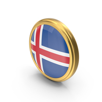 Round Flag of Iceland PNG & PSD Images
