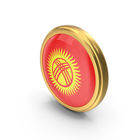 Roung Flag of Kyrgyzstan PNG & PSD Images