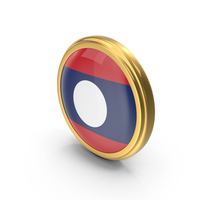 Round Flag of Laos PNG & PSD Images