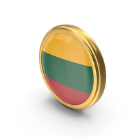 Roung Flag of Lithuania PNG & PSD Images