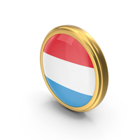 Roung Flag of Luxembourg PNG & PSD Images