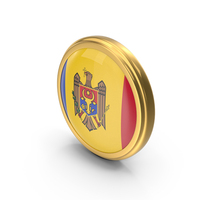 Round Flag of Moldova PNG & PSD Images