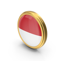 Round Flag of Monaco PNG & PSD Images